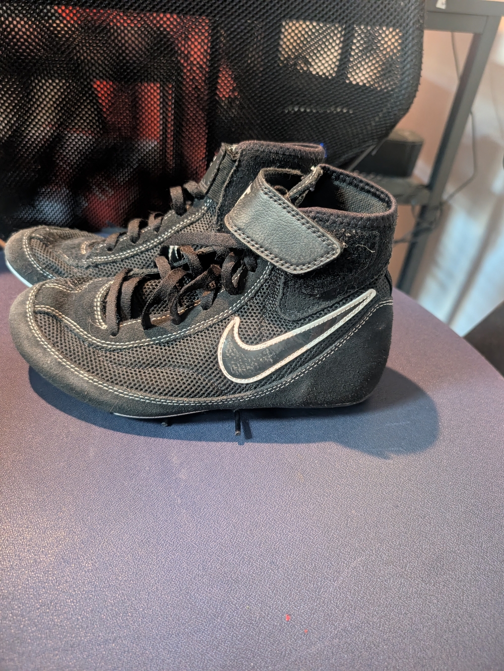 Nike Kids Wrestling Shoe with White Swoosh